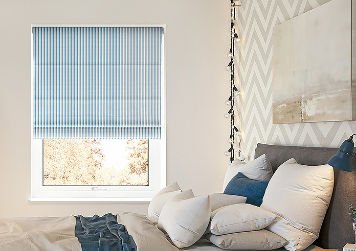 Lace Stripes, River - Roman Blind - Image 3